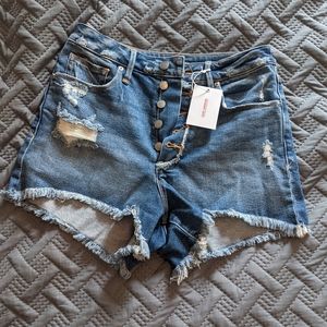 Good American Shorts - Size 28 Exposed Buttons